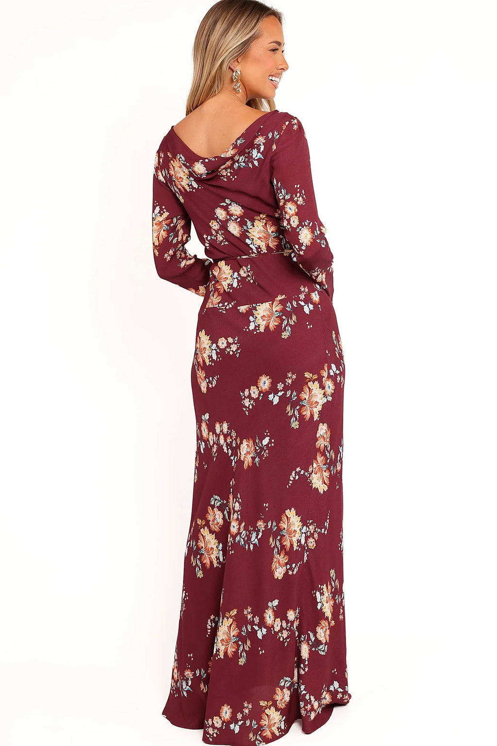 Alima Maxi Dress - Berry Floral