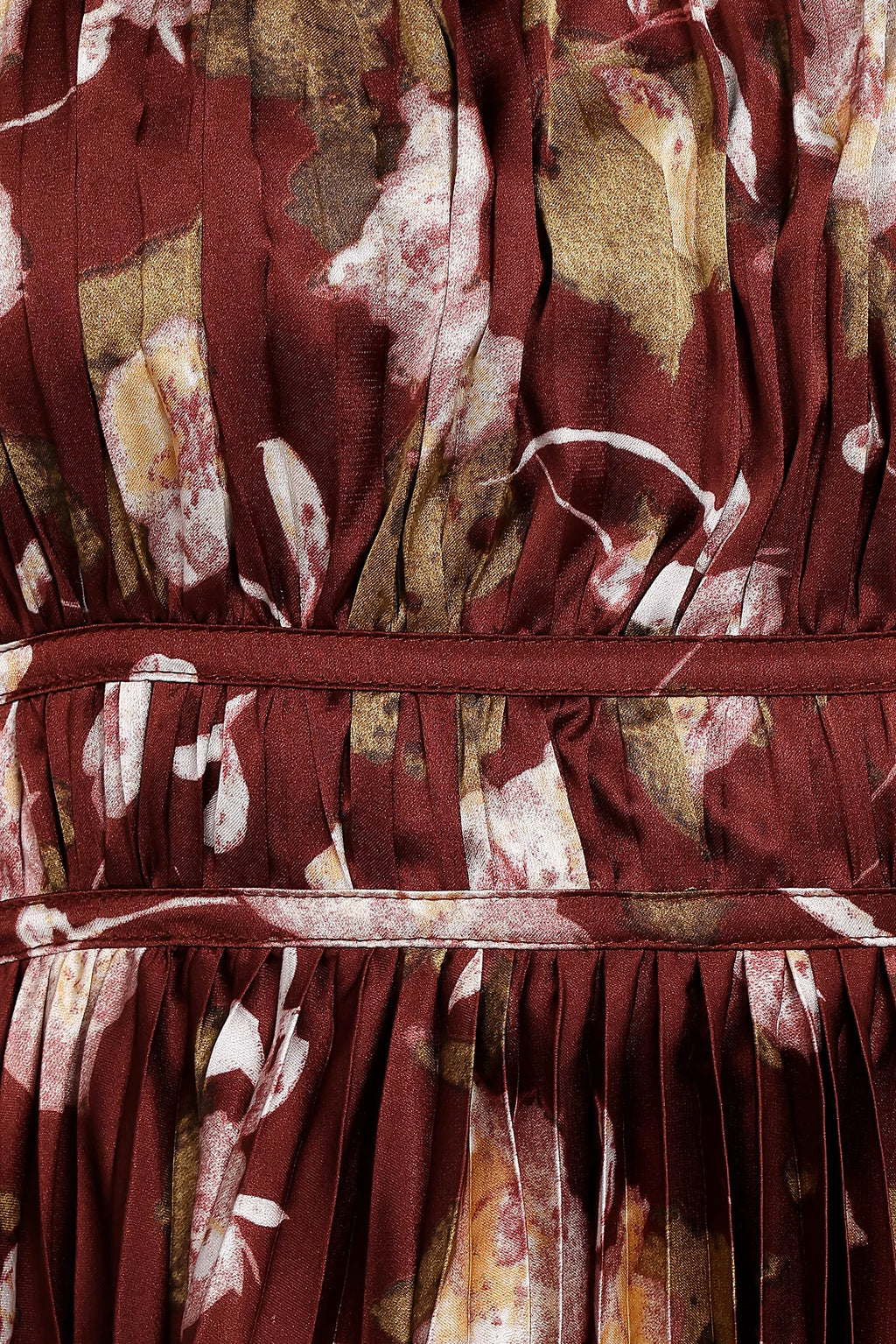 Angelique Strapless Maxi Dress - Brown Floral