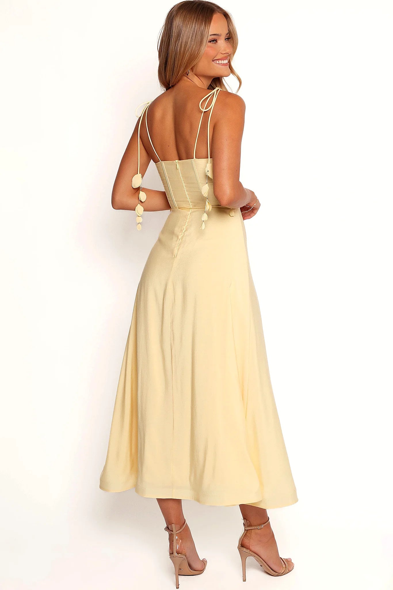 Della Midi Dress - Yellow