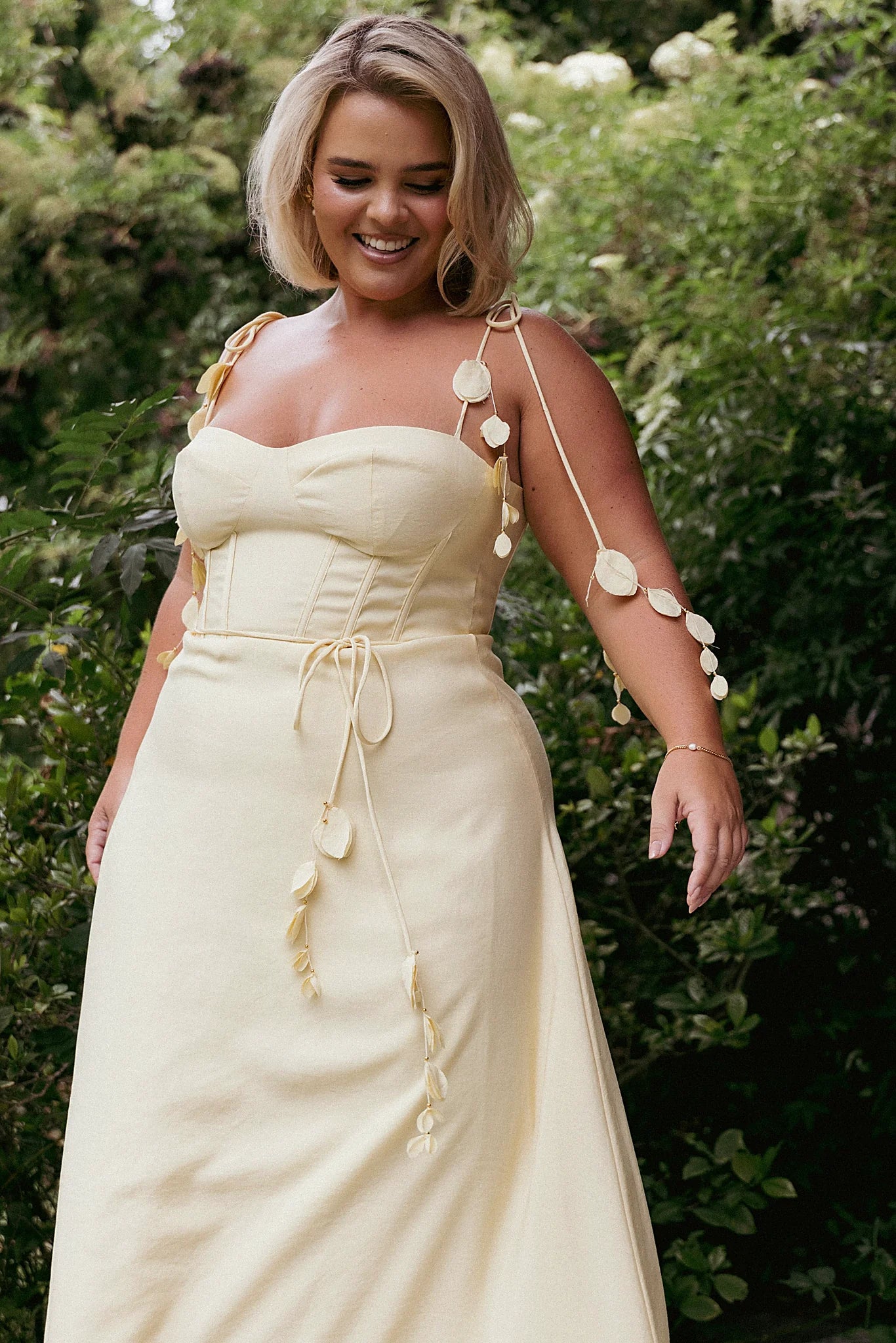 Della Midi Dress - Yellow