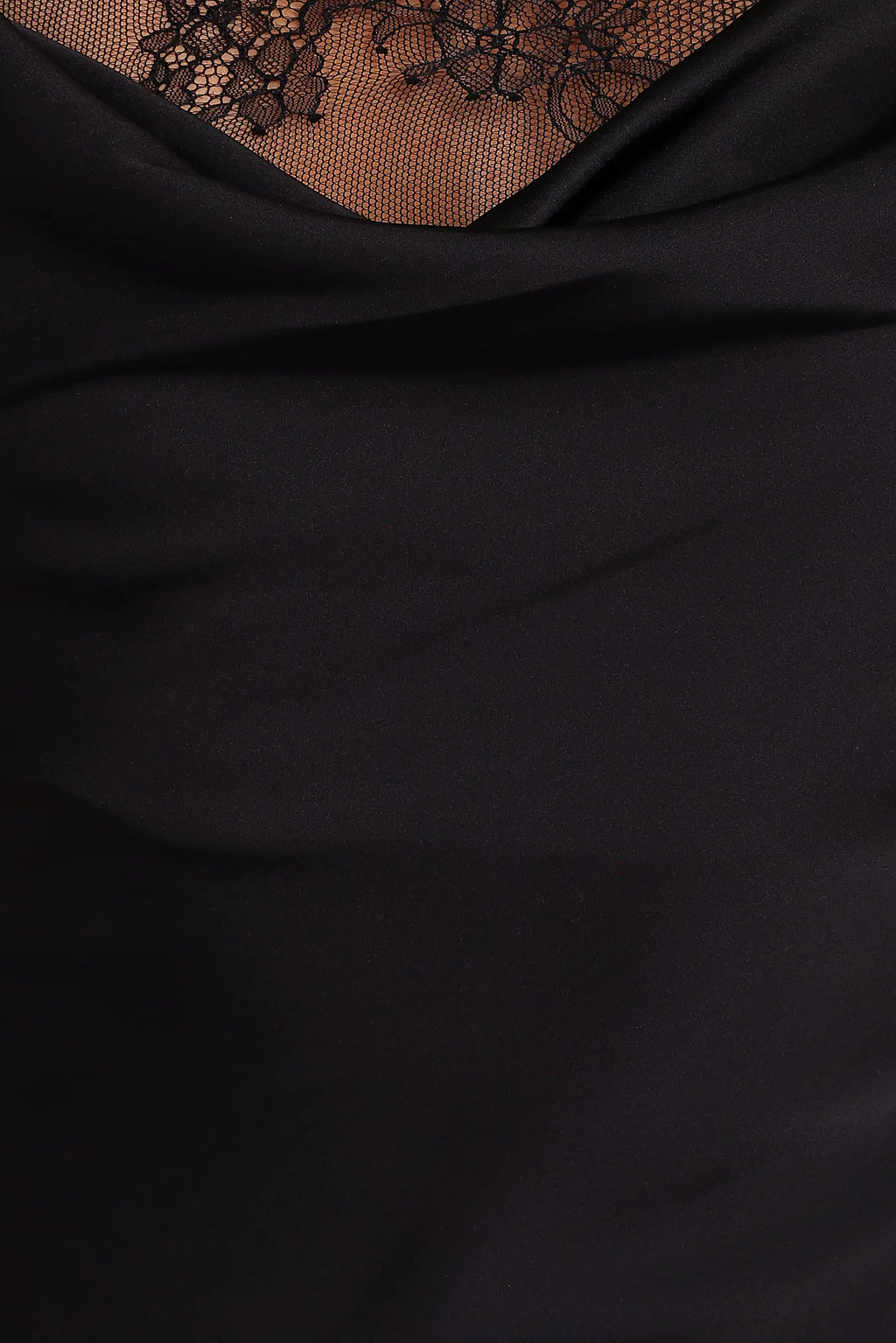 Evana Lace Maxi Dress - Black