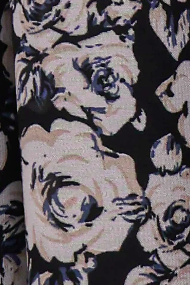 Faith Long Sleeve Maxi Dress - Black Floral