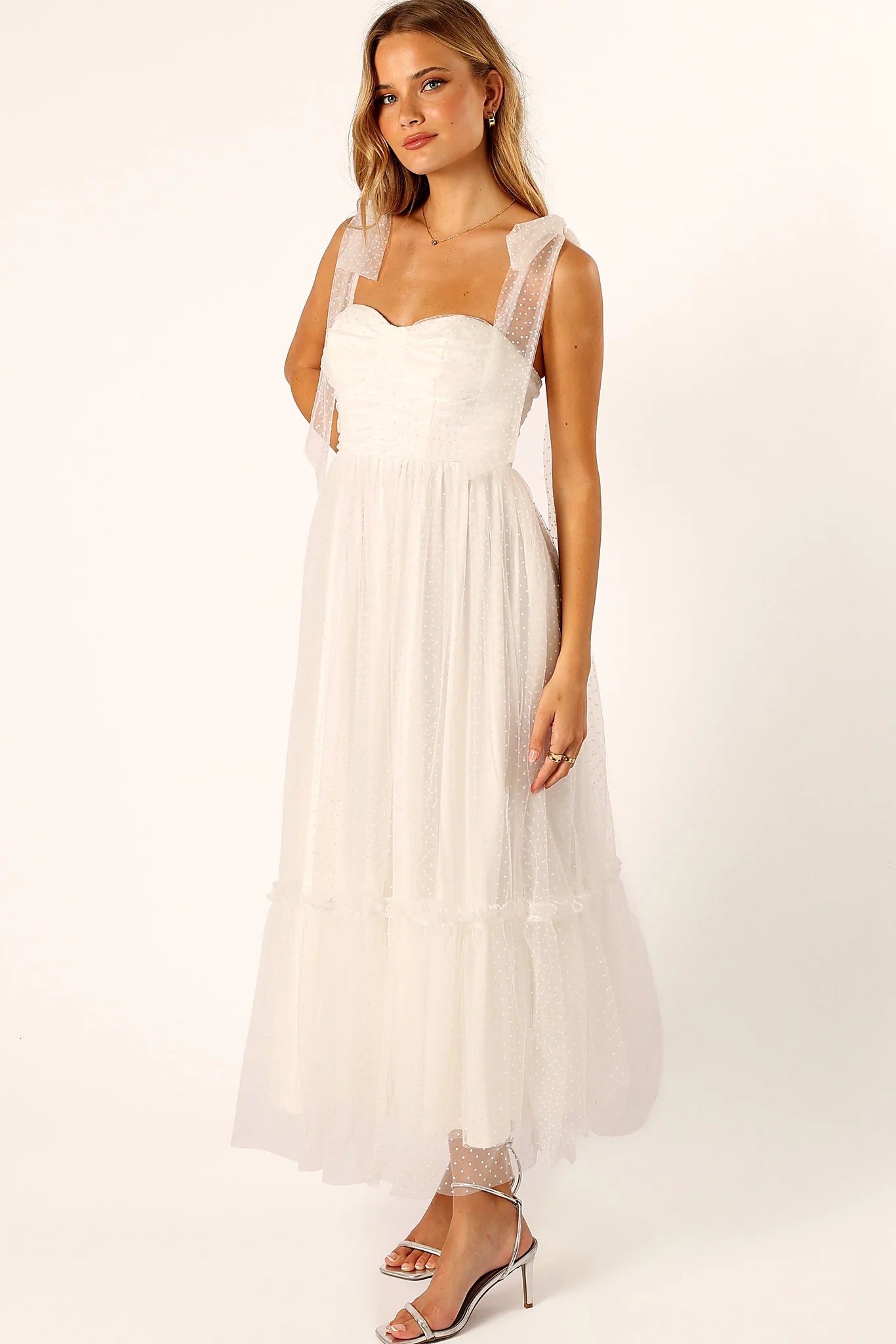 Floret Midi Dress - Off White