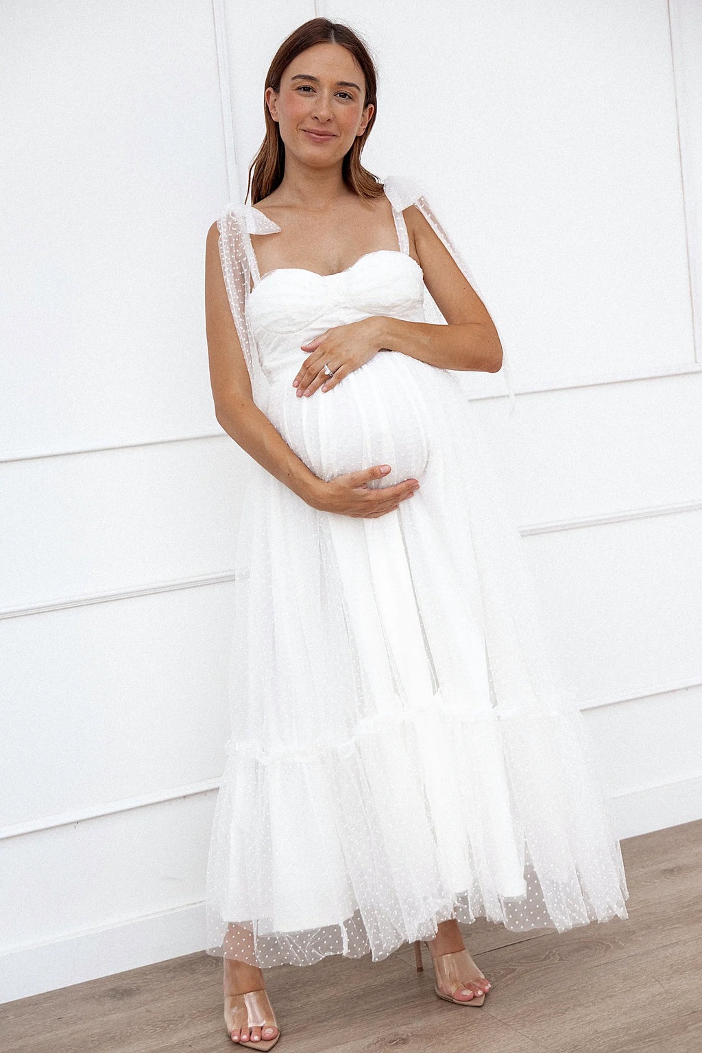 Floret Midi Dress - Off White
