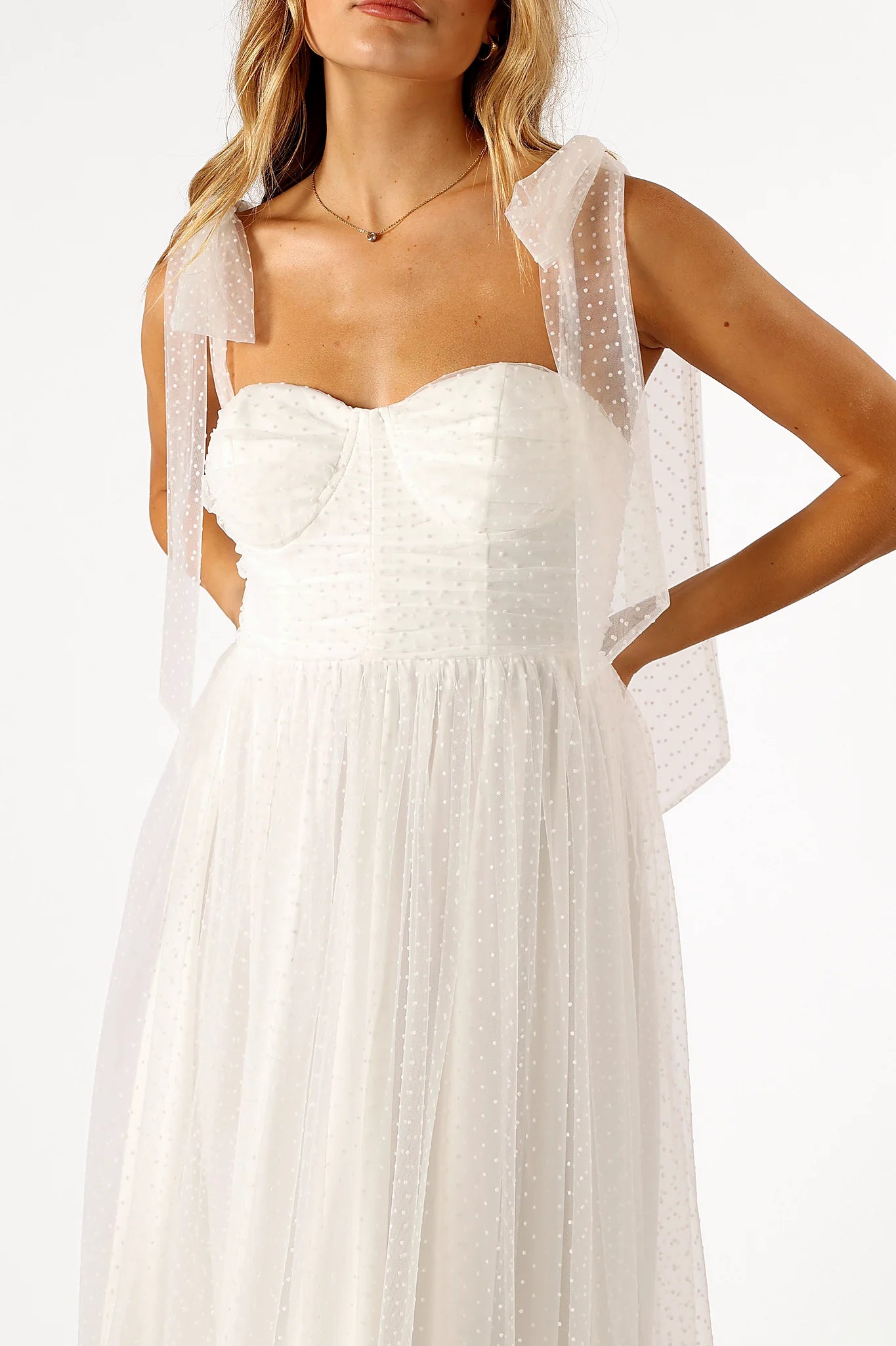 Floret Midi Dress - Off White