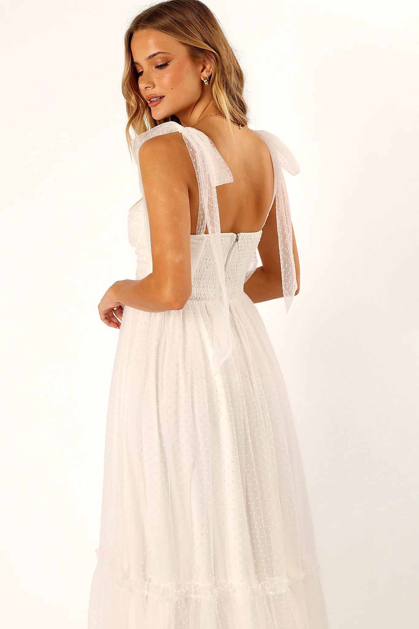Floret Midi Dress - Off White