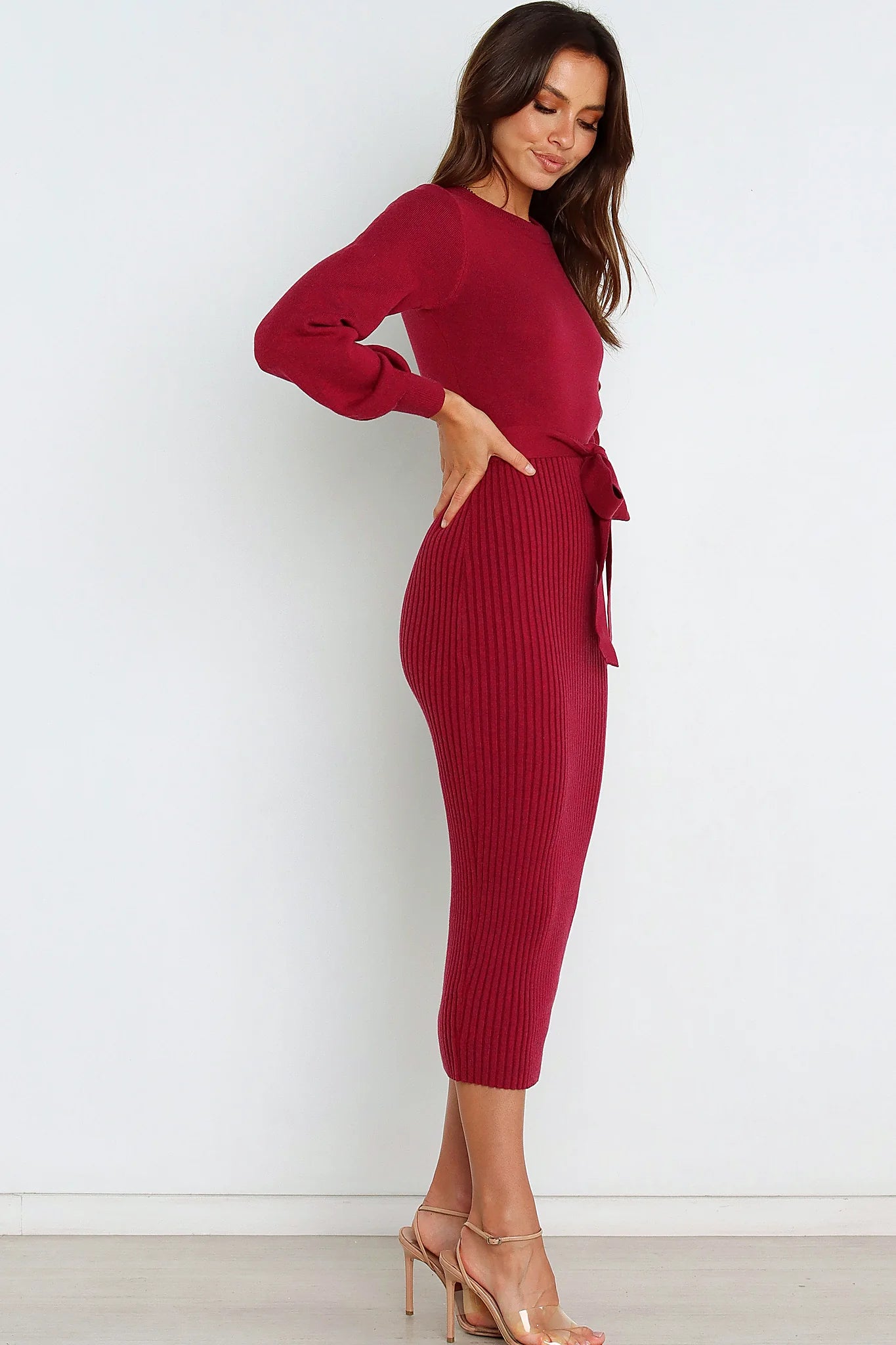 Helena Dress - Wine
