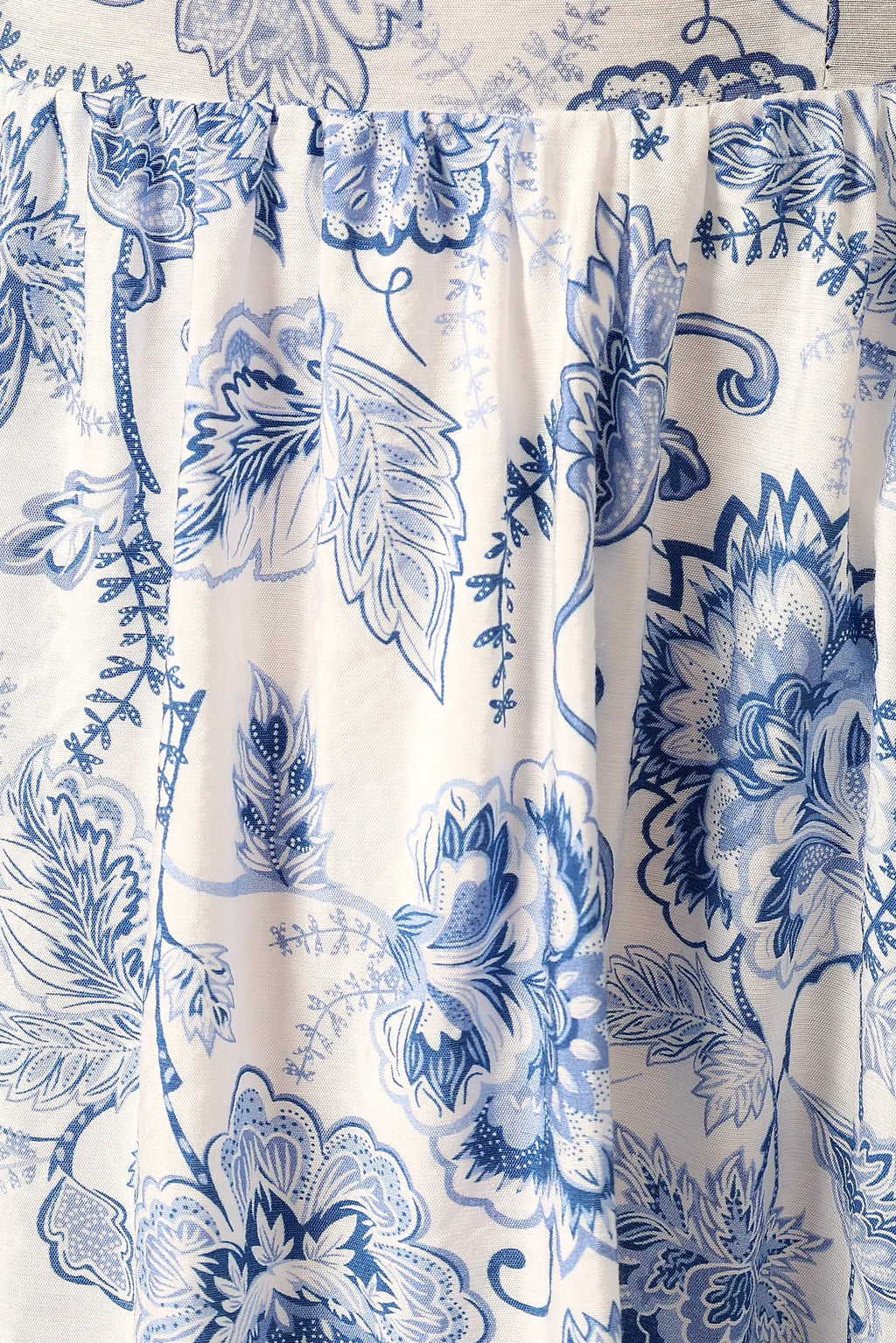 Janie Midi Dress - Blue Floral