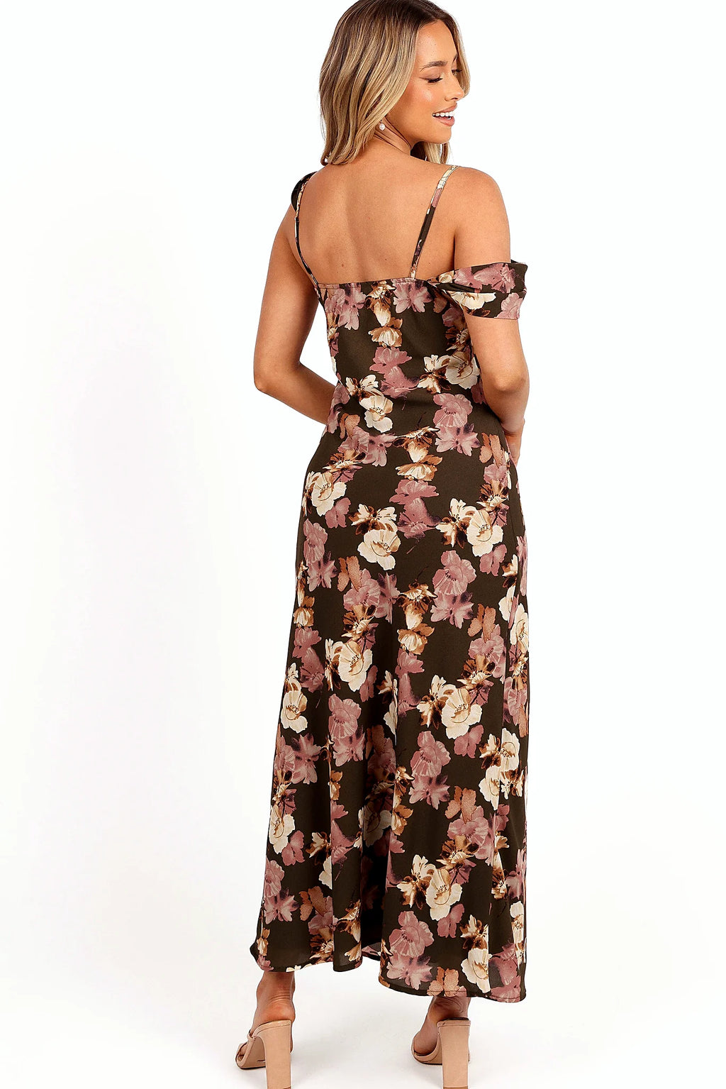 Kamryn Midi Dress - Olive Floral