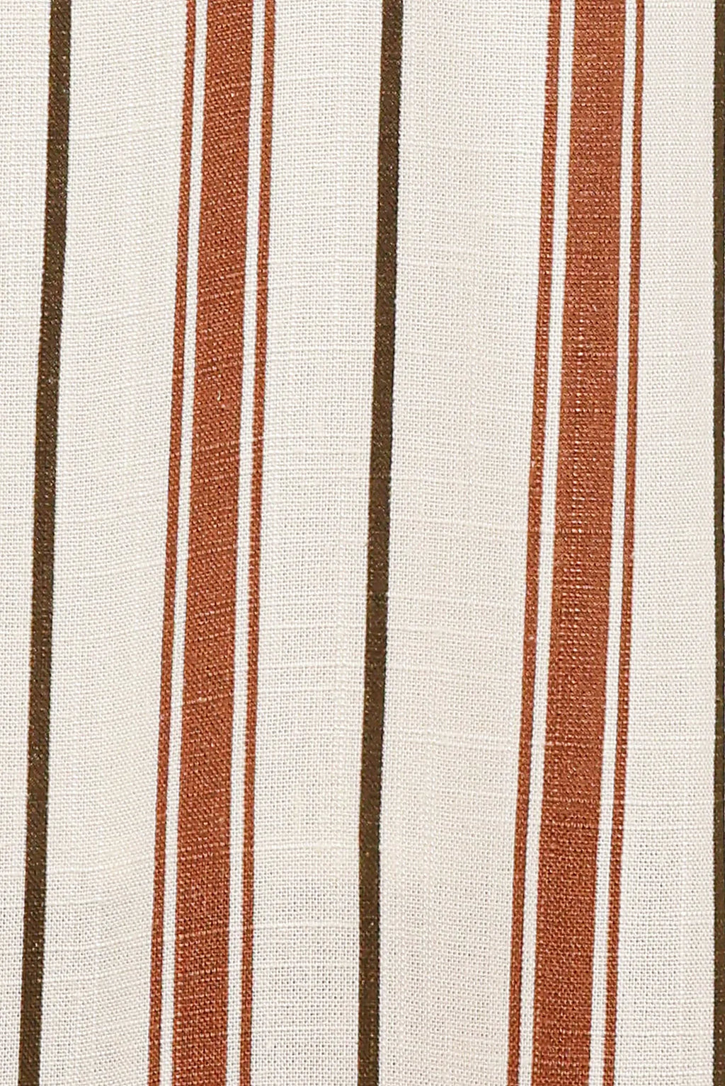 Katherine Midi Dress - Brown Stripe