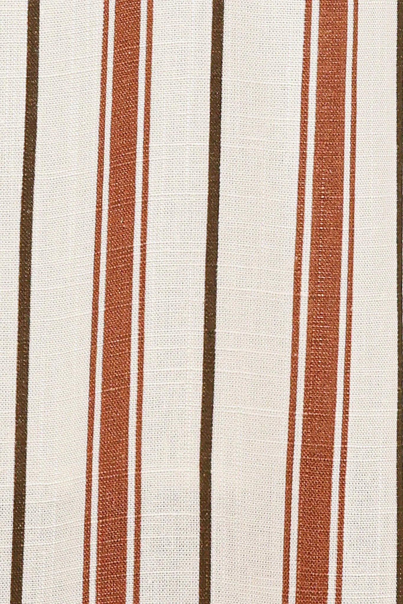 Katherine Midi Dress - Brown Stripe