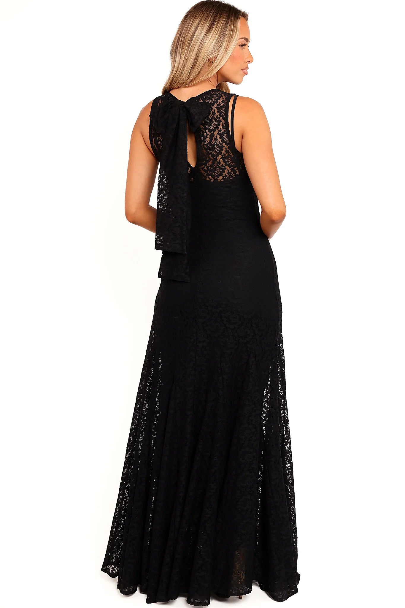 Keani Maxi Dress - Black Lace