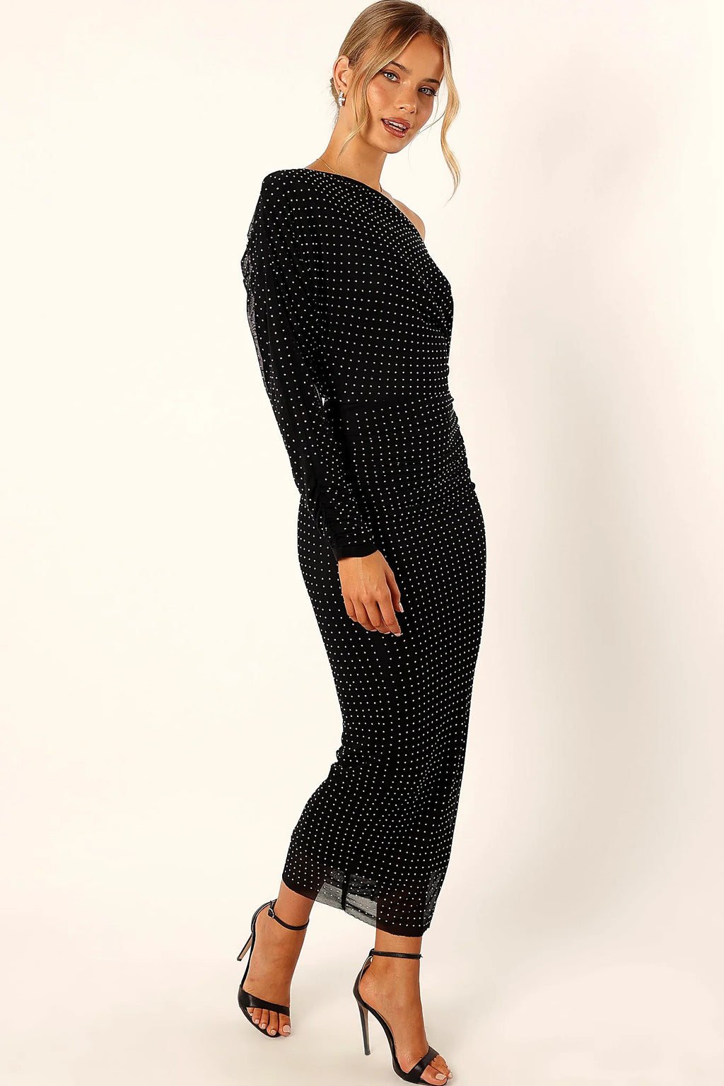 Loeve Long Sleeve Midi Dress - Black