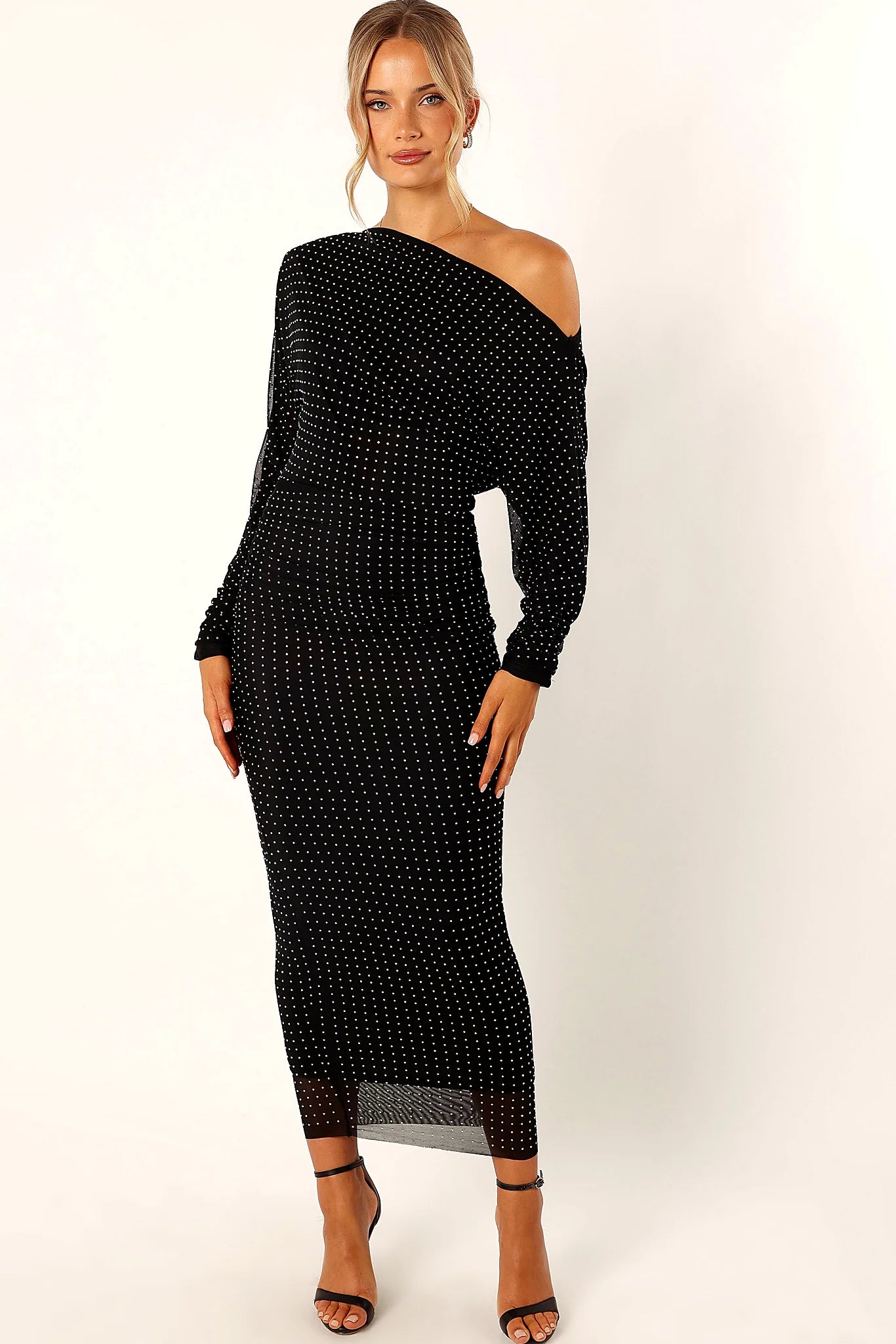 Loeve Long Sleeve Midi Dress - Black
