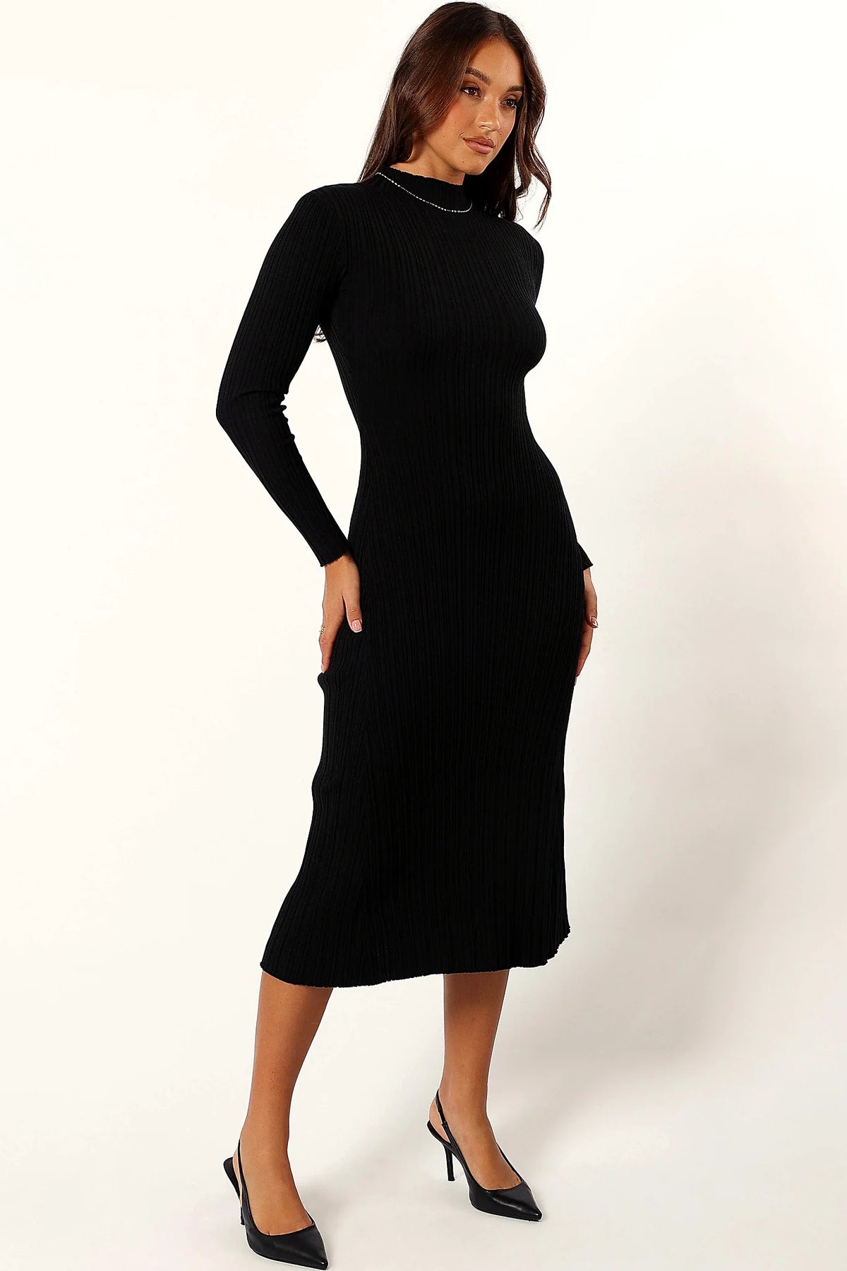 Long Sleeve Dress - Black