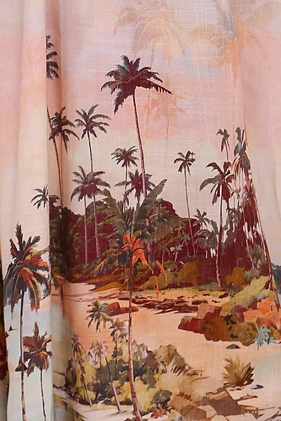Marcia Midi Dress - Sunset Print