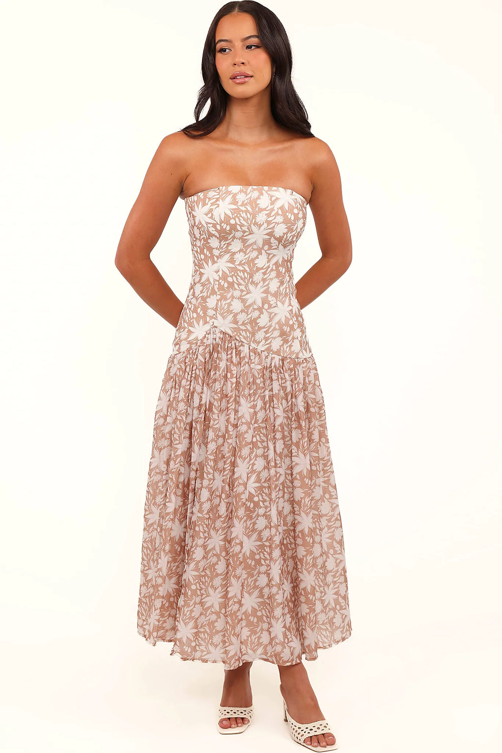 Nyx Strapless Maxi Dress - Mocha