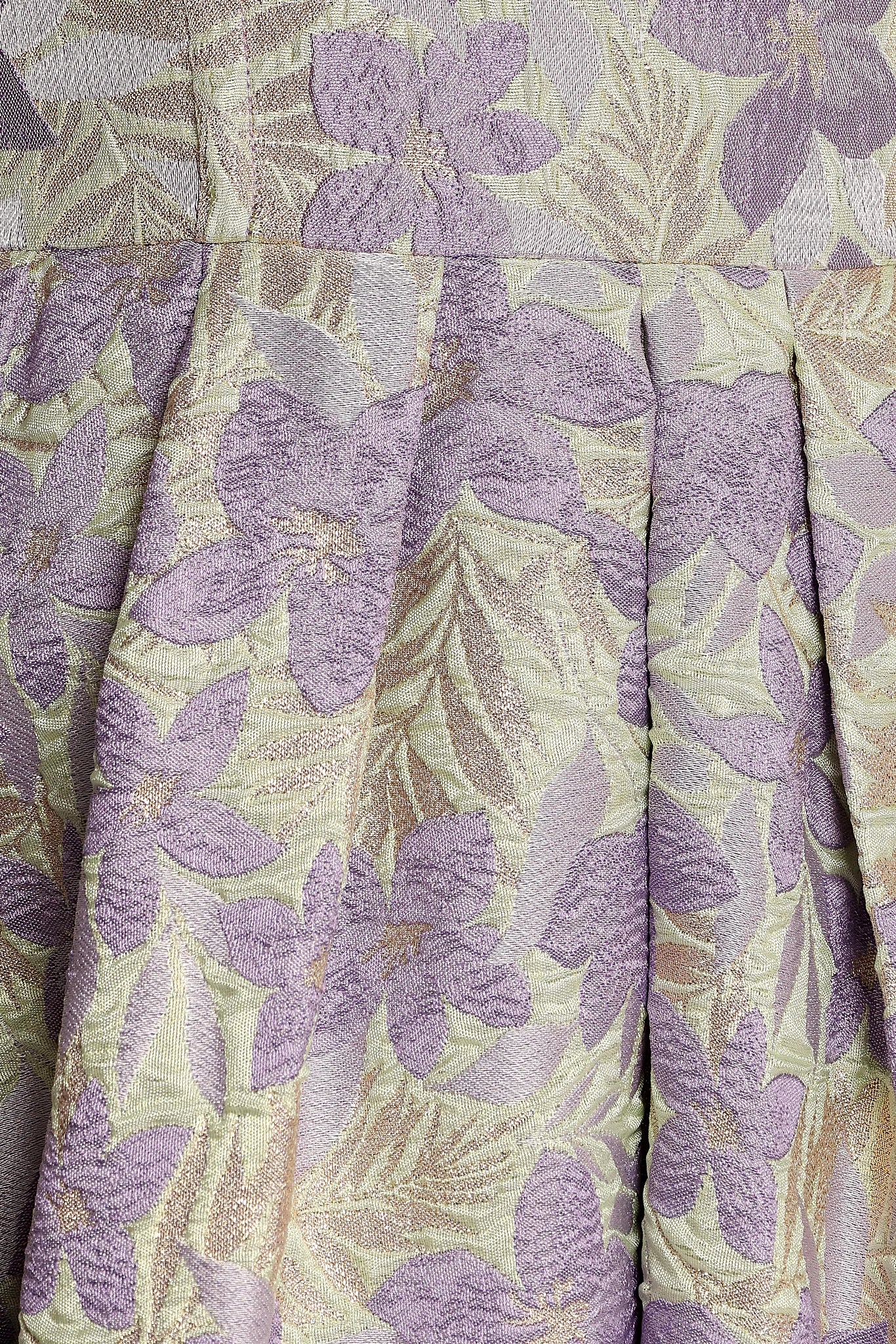 Rhea Strapless Midi Dress - Sage Floral