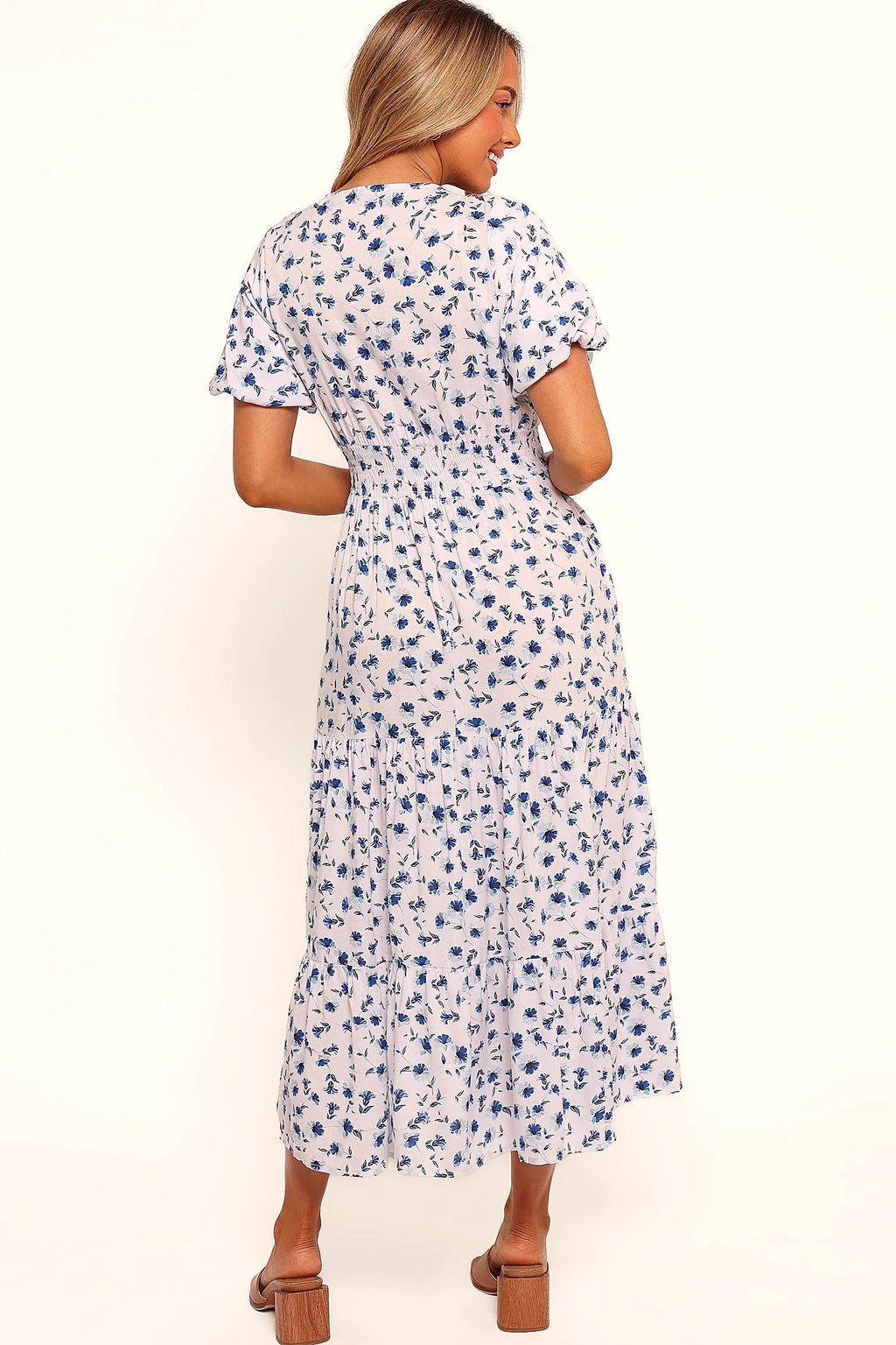 Roberts Maxi Dress - Blue Ditsy Floral