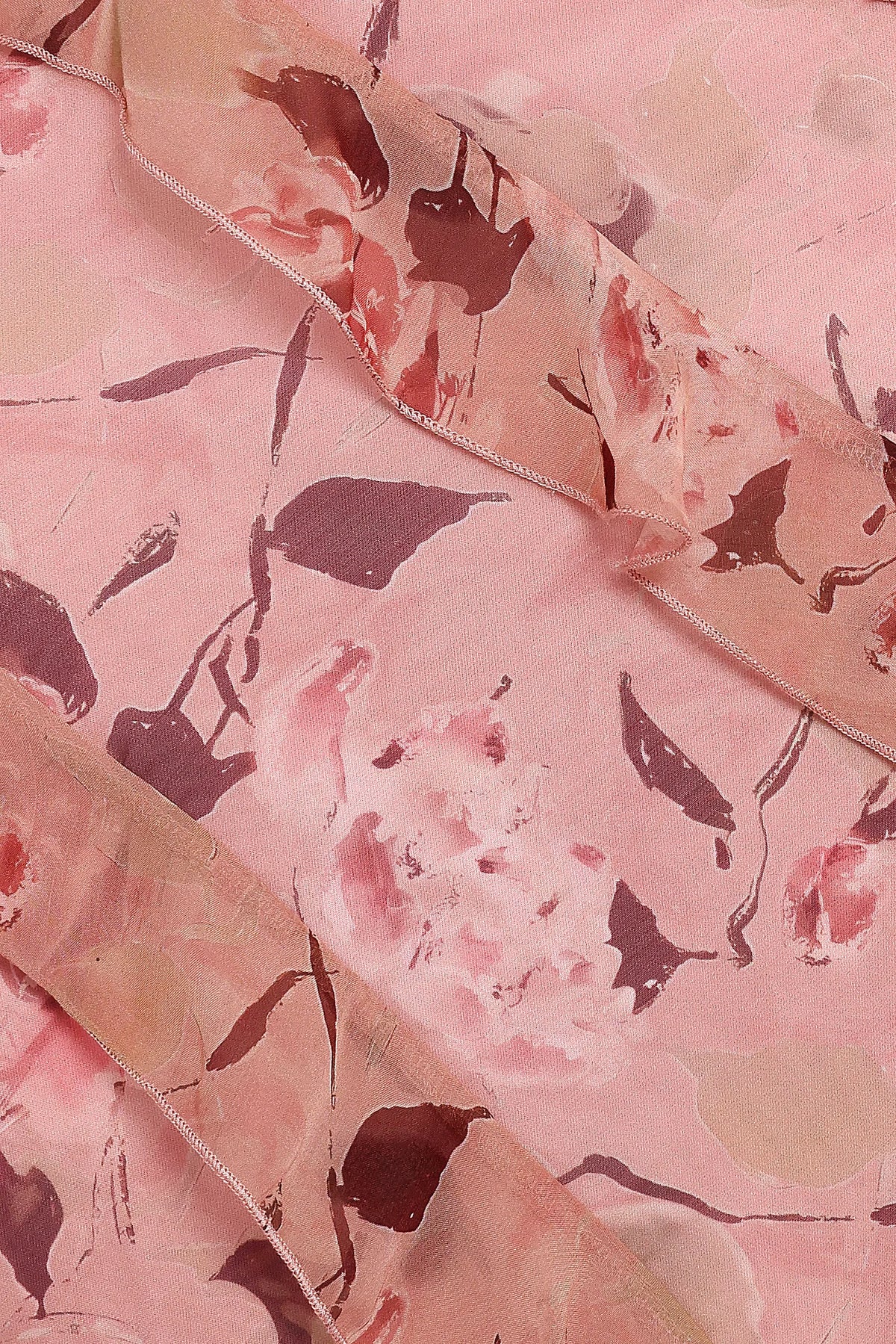 Ruffles Maxi Dress - Pale Pink Floral