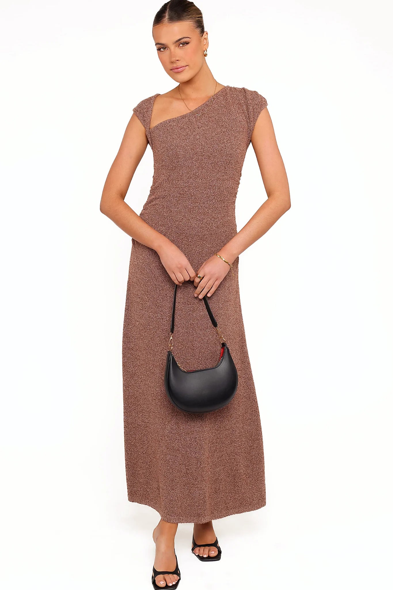 Talisa Midi Dress - Brown Marle