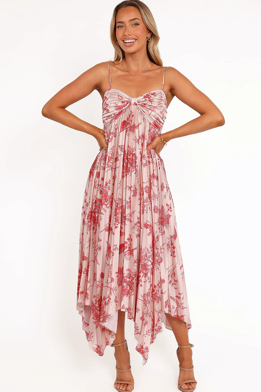 Vikki Dress - Red Floral
