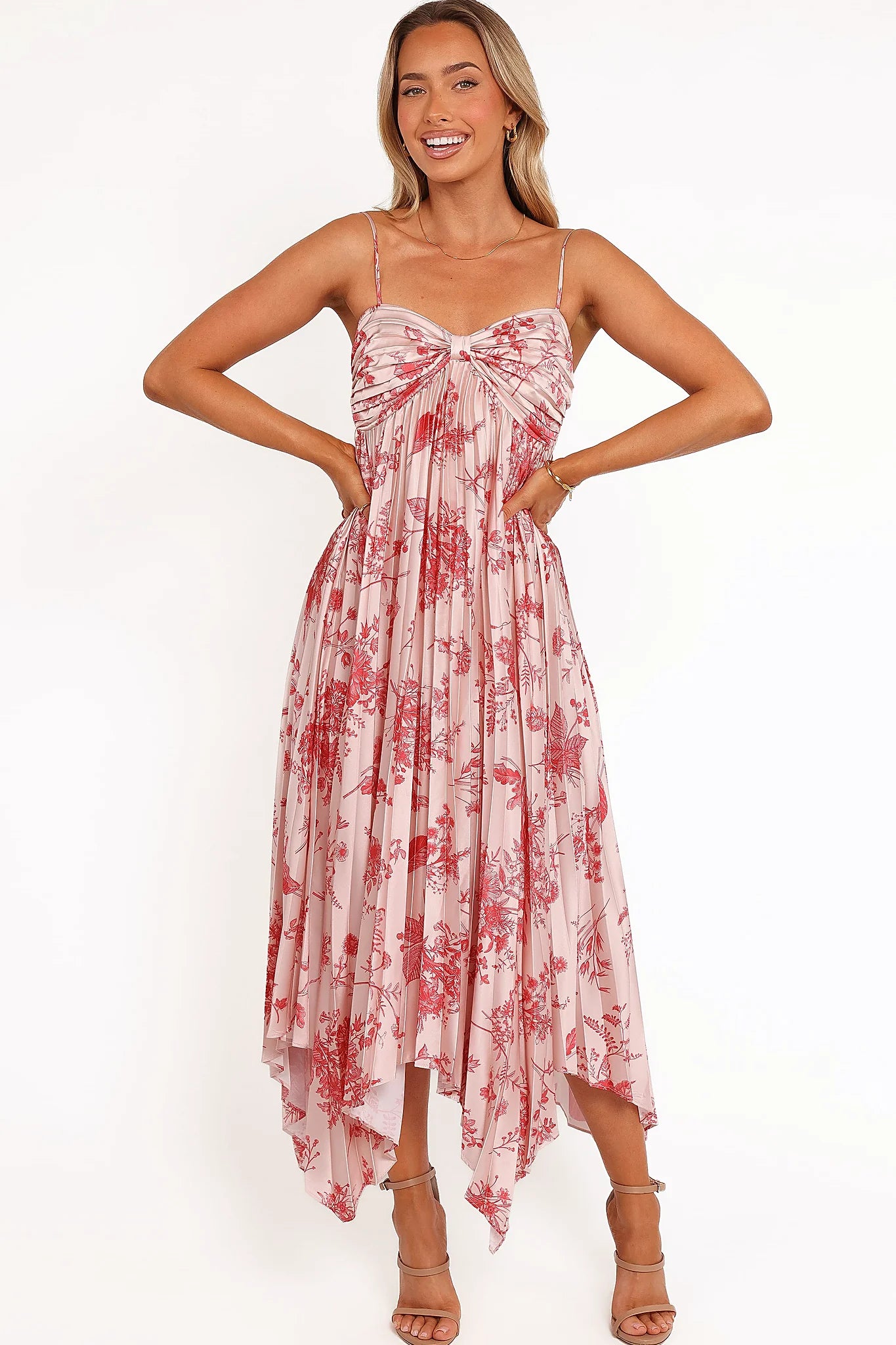 Vikki Dress - Red Floral