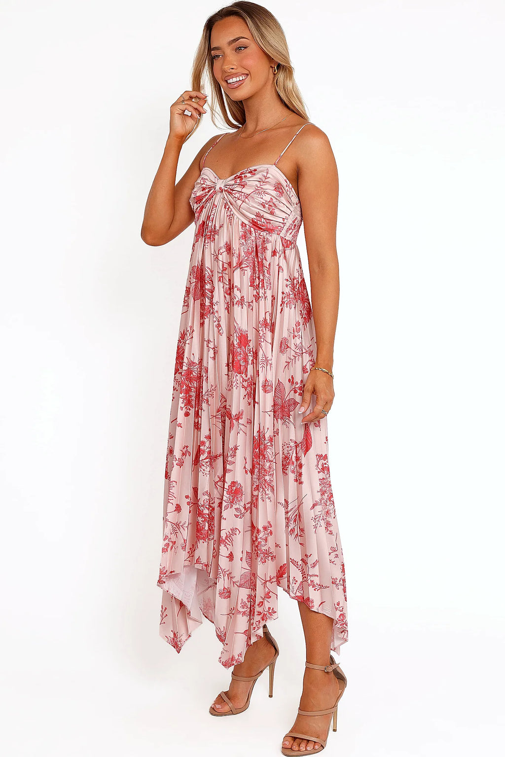 Vikki Dress - Red Floral